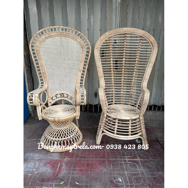 Ghế con công mây tre 445251