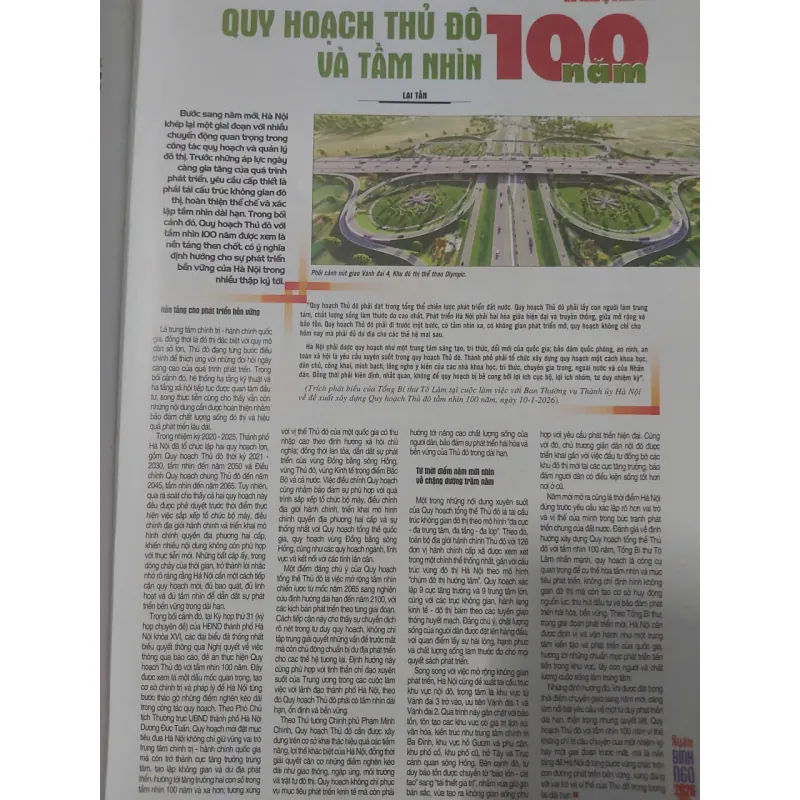 Báo Hà Nội Mới Xuân Bính Ngọ 2026, 120 trang A3 in màu sắc nét 992246