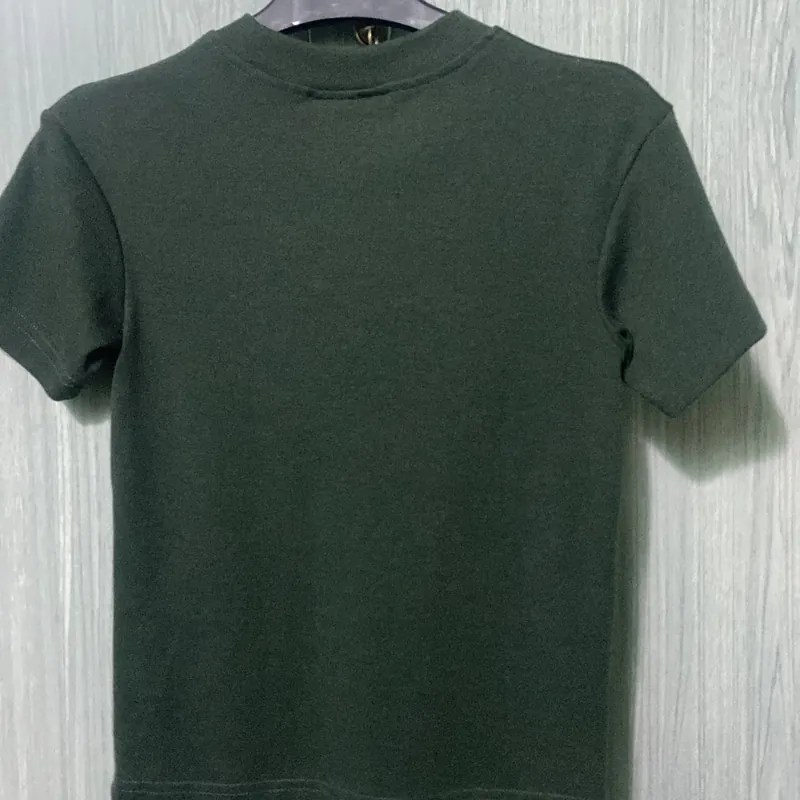 Á baby tee xanh lá đậm 567883