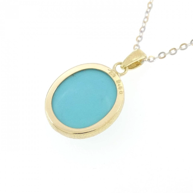 K18YG/K18WG Dây chuyền Turquoise 2.50CT - Hàng hiệu Chính hãng 858324