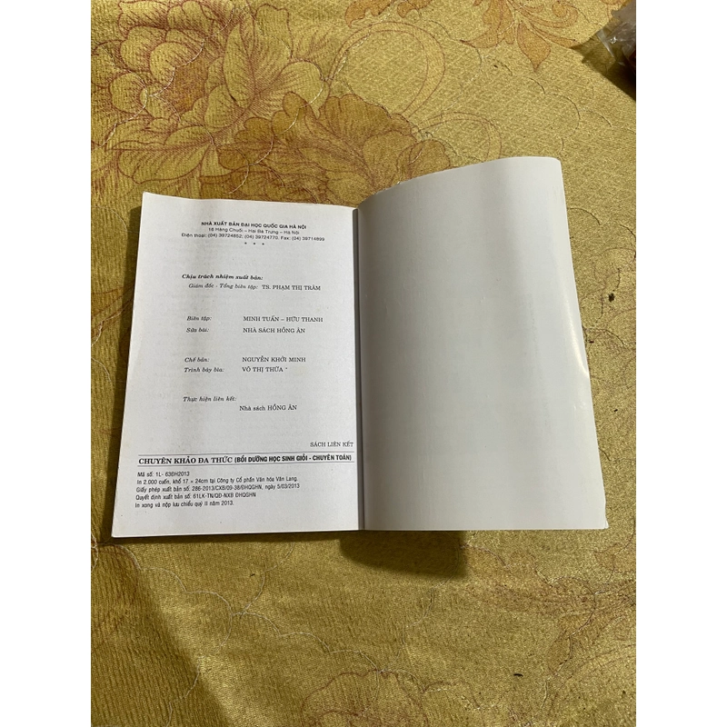 CHUYÊN KHẢO ĐA THỨC- LÊ HOÀNH PHÒ-NGUYỄN VĂN NHO-NGUYỄN TÀI CHUNG 543021