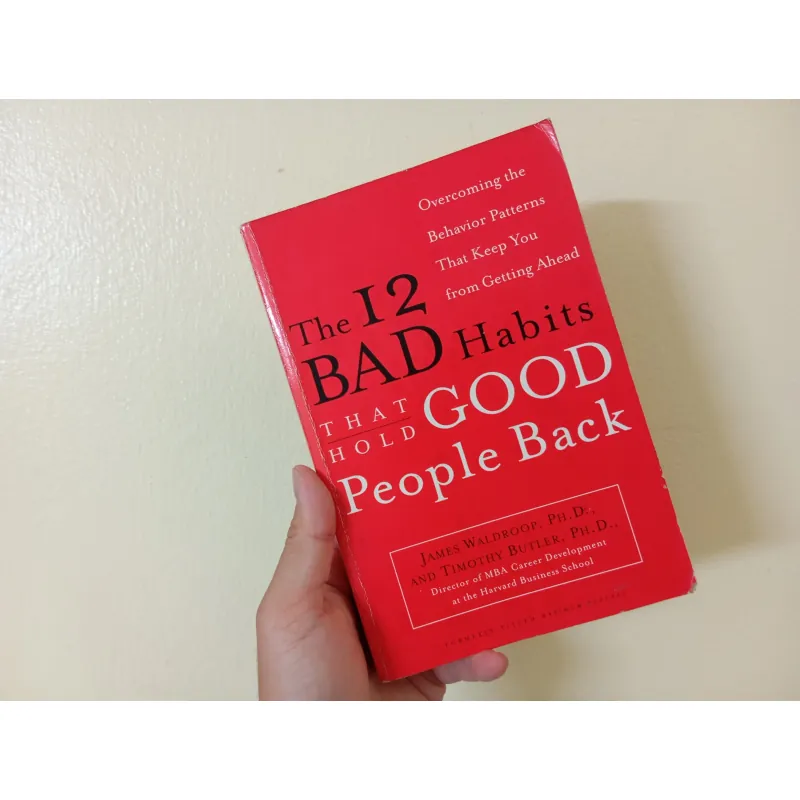 The 12 bad habits that hold good people back, english book sách tiếng Anh  996024