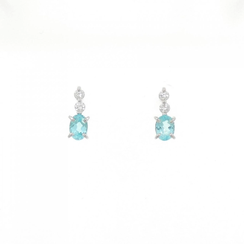 PT900 Paraiba Tourmaline Bông tai 0.40CT - Hàng hiệu Chính hãng 873695