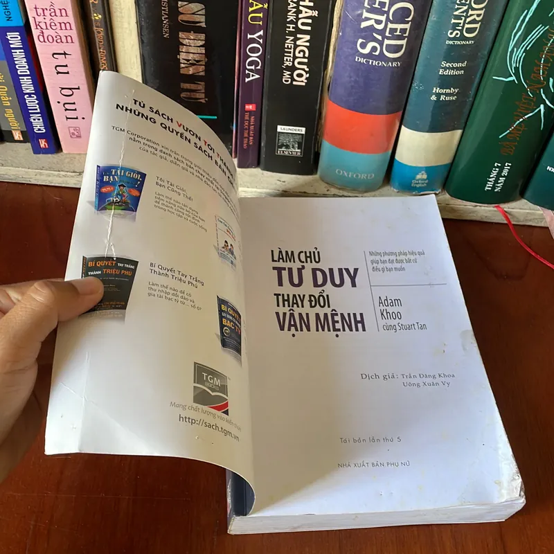 II Sách Kỹ Năng: Làm Chủ Tư Duy Thay Đổi Vận Mệnh - ADAM KHOO - 2011 559057