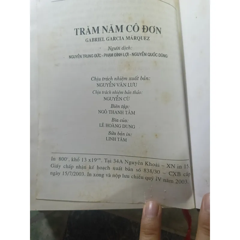 Trăm năm cô đơn - Gabriel Garcia Marquez 928659