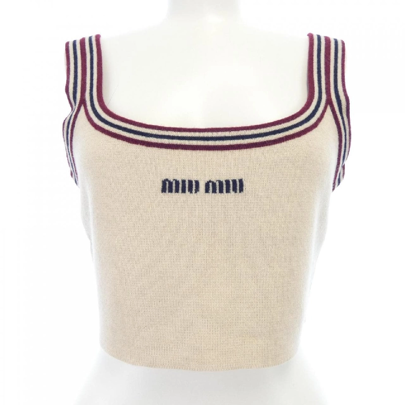 【Mã giảm giá】Miu Miu MIU MIU Áo tank top 646643