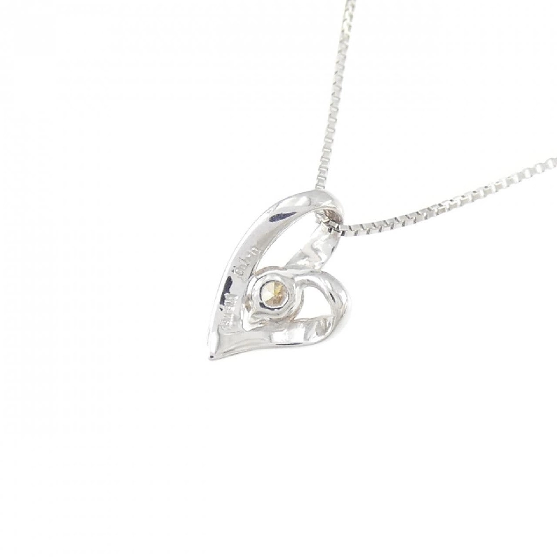 K18WG Dây chuyền kim cương hình trái tim 0.10CT - Hàng hiệu Chính hãng 862781