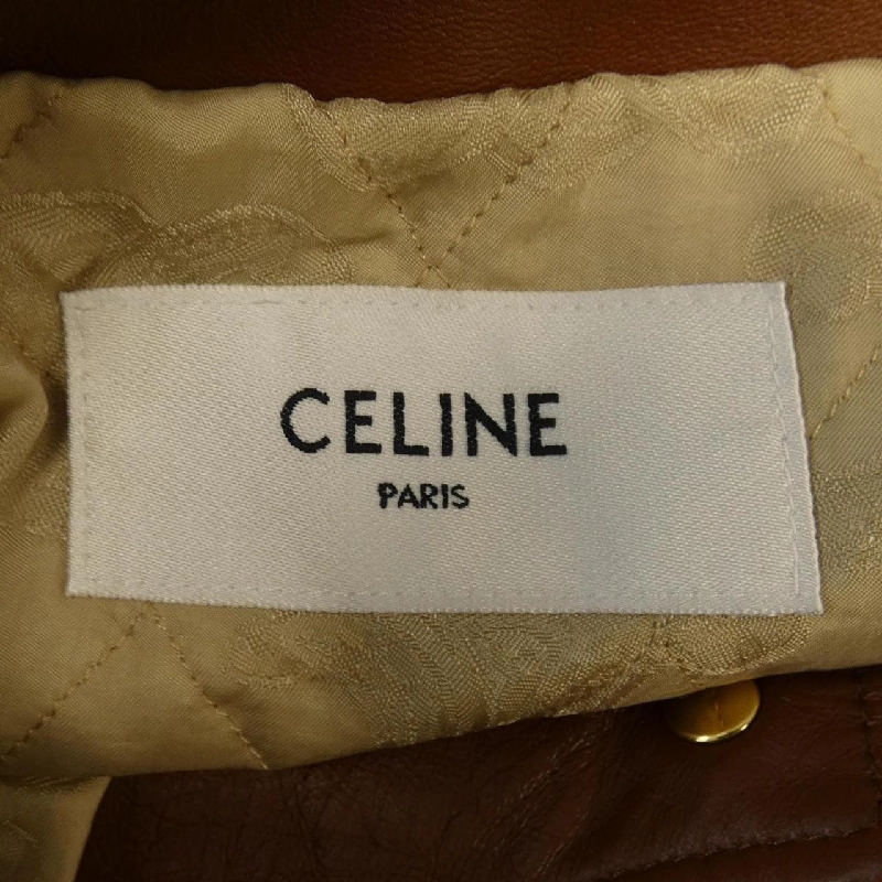 【Mã giảm giá】Áo khoác da CELINE 637709