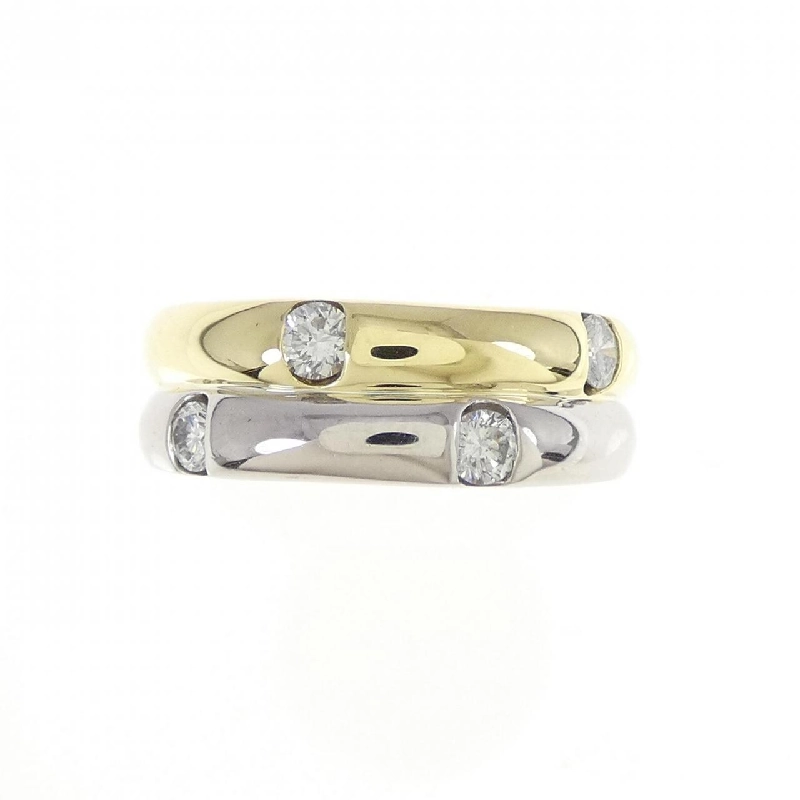 Nhẫn kim cương K18YG/PT 0.20CT 672617