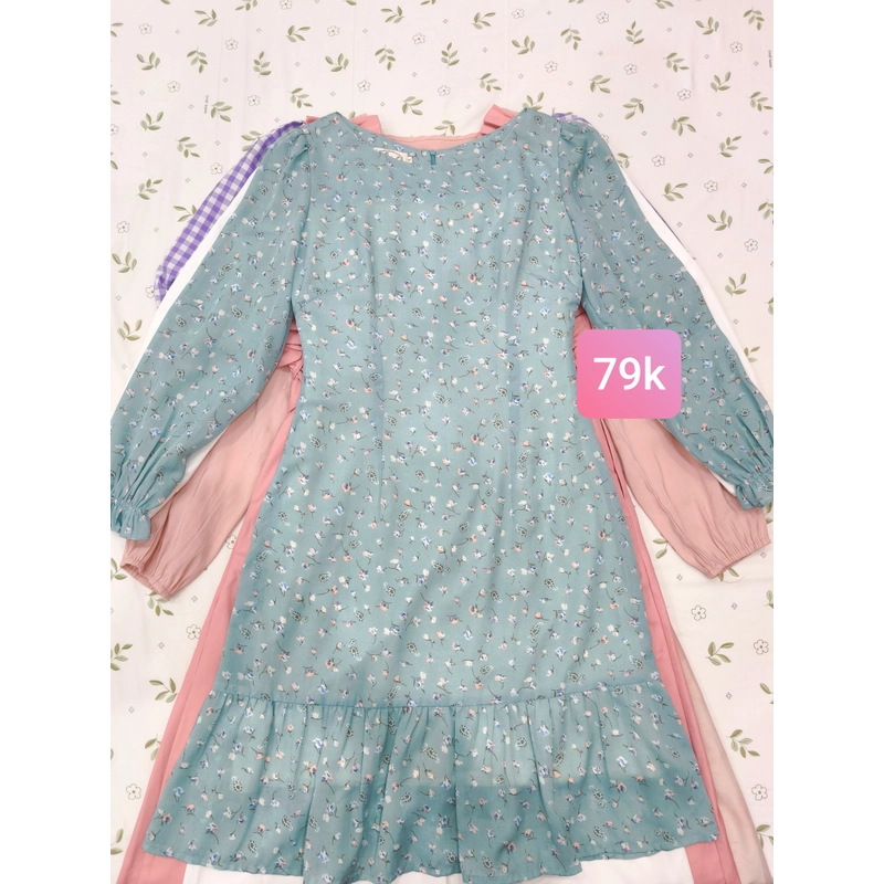 Đầm hoa nhí xanh dương  528397