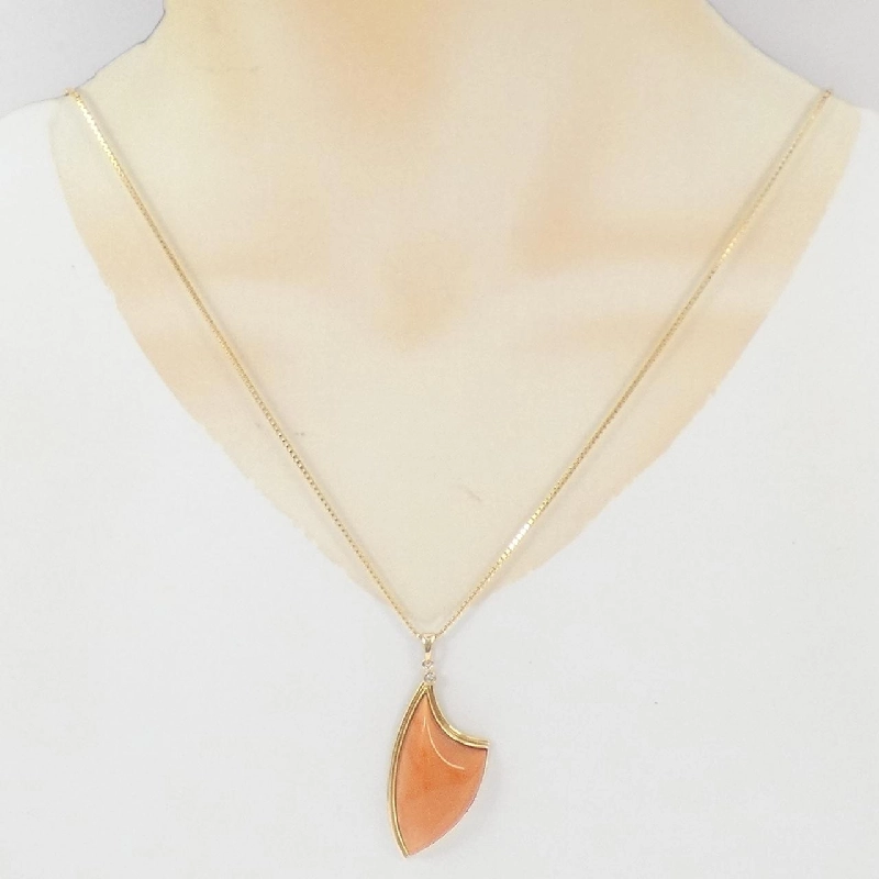 K18YG Mặt dây chuyền san hô - Hàng hiệu Chính hãng 847145