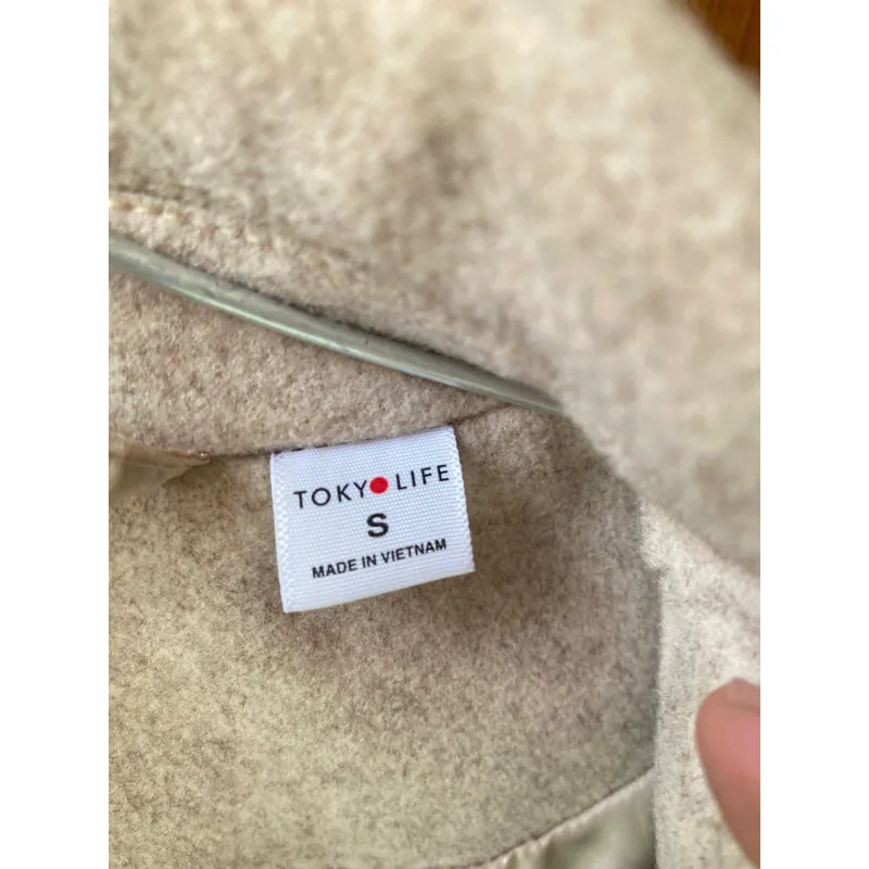 ÁO KHOÁC NỈ MÀU BE TOKYOLIFE SIZE S ***NEW 99% FREESHIP, TẶNG QUÀ 0Đ 583260