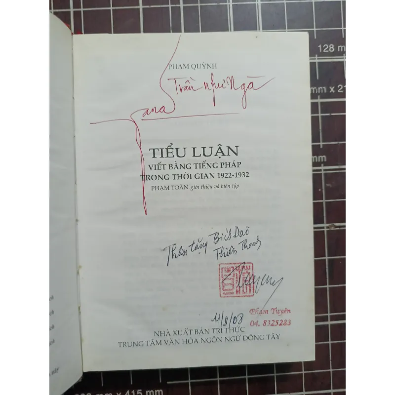 Tiểu Luận viết bằng tiếng Pháp trong thời gian 1922-1932 - Phạm Quỳnh 731195