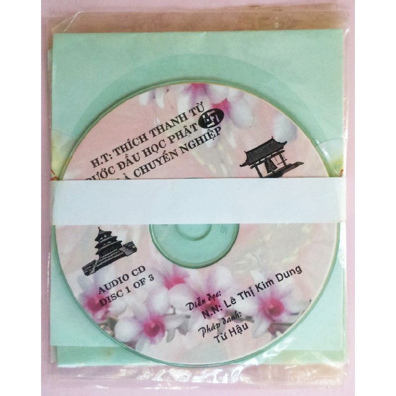 Đĩa Audio CD H.T: Thích Thanh Từ - Bước đầu học phật tu là chuyển nghiệp (Gồm 03 đĩa CD)  16351
