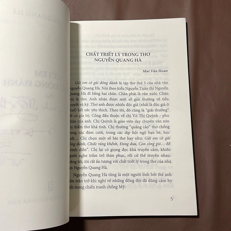 II Thơ: Gửi Em Cô Gái Đỏng Đảnh - Nguyễn Quang Hà - 2019 523287
