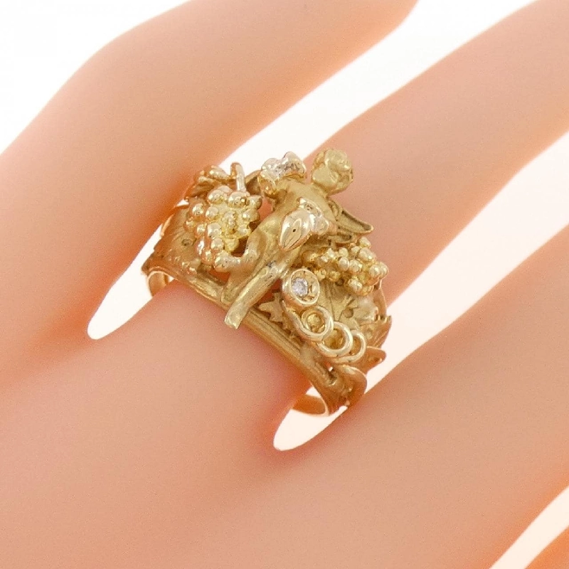 Nhẫn kim cương 750YG Angel 668549