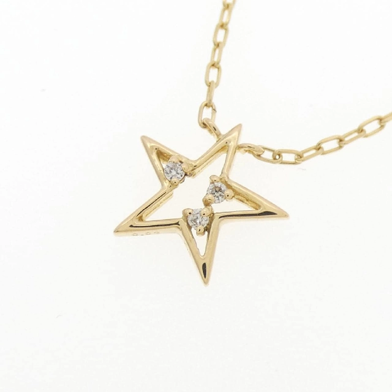 K18YG Ngôi sao Kim cương Dây chuyền 0.02CT - Hàng hiệu Chính hãng 860771