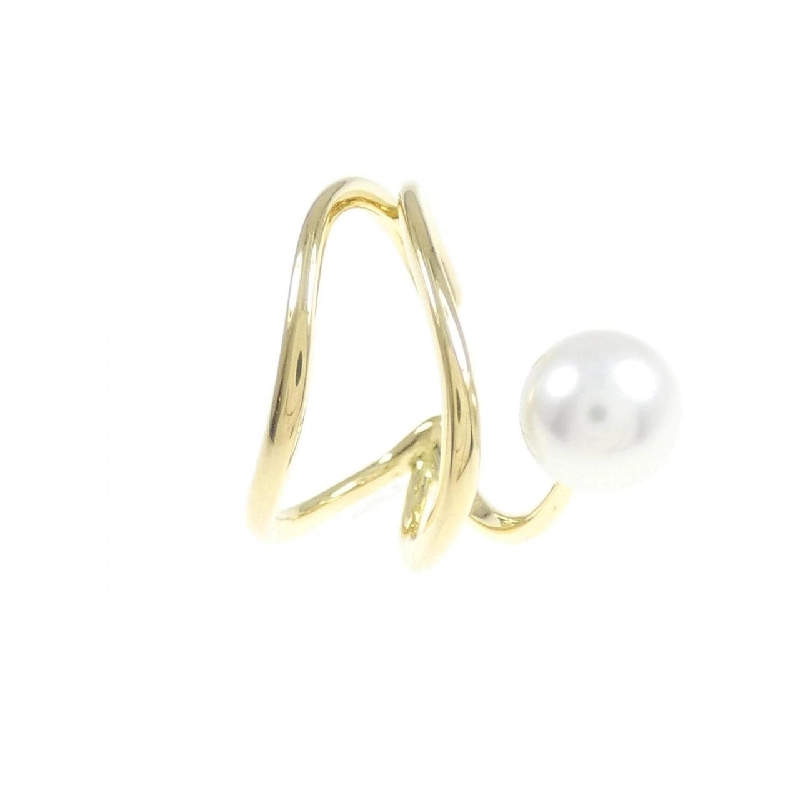 K18YG Bông tai ngọc trai Akoya 6.1mm một bên - Hàng hiệu Authentic 873481