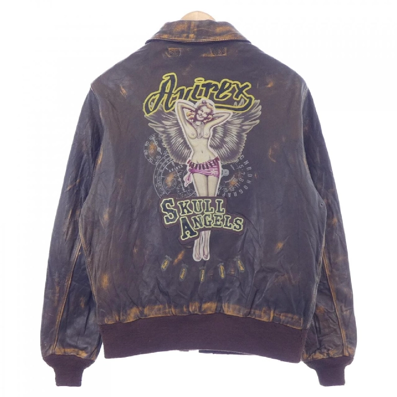 Áo khoác da AVIREX A-2 6151012 - Hàng hiệu Authentic 892615