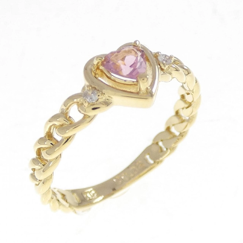 Nhẫn Tourmaline Hình Trái Tim K18YG - Hàng hiệu Chính hãng 852043