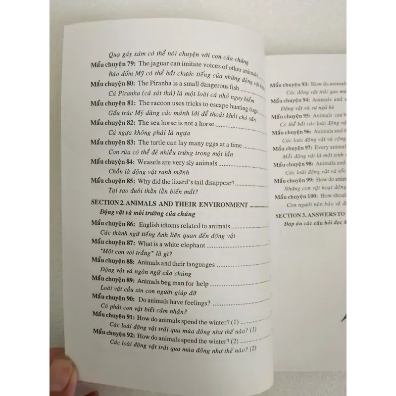 Học tiếng Anh qua 100 mẫu chuyện về loài vật song ngữ Anh – Việt 708574