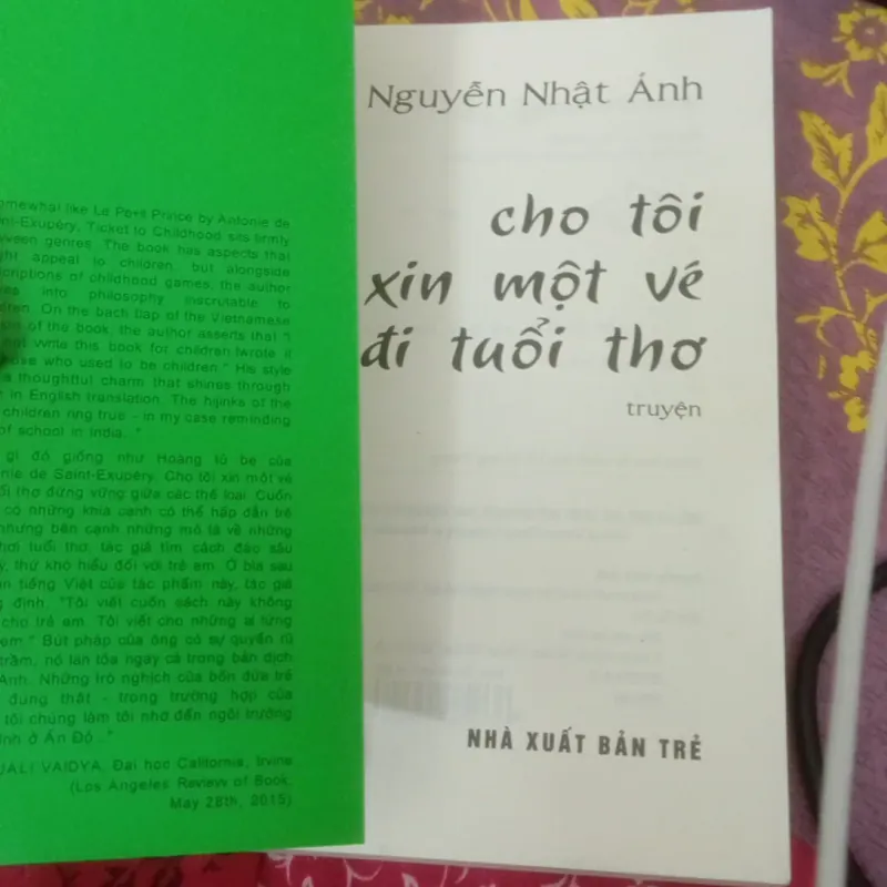 (Siêu sale) Cho tôi xin một vé đi tuổi thơ - Nguyễn Nhật Ánh 784778