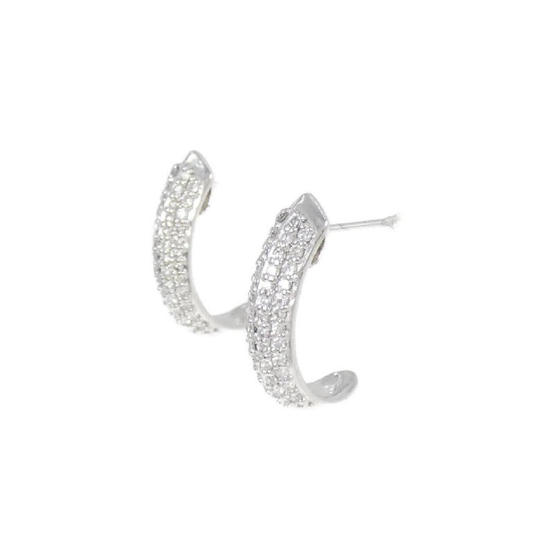 K18WG Bông tai kim cương - Hàng hiệu Authentic 877260