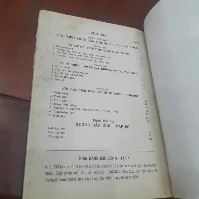 TOÁN NÂNG CAO lớp 4, tập một 1040730