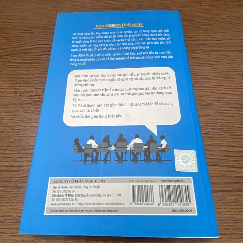 Nghệ thuật quản trị khởi nghiệp Brad Feld 358772