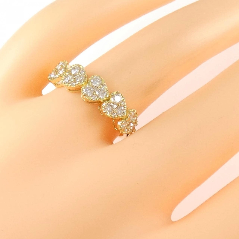Nhẫn kim cương hình trái tim K18YG 0.68CT - Hàng hiệu Chính hãng 847260
