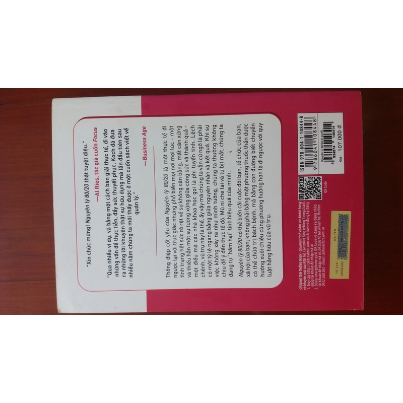 Sách tâm lý - Kỹ năng sống - Nguyên lý 80/20 Bí quyết làm ít được nhiều - Richard Kock 545548