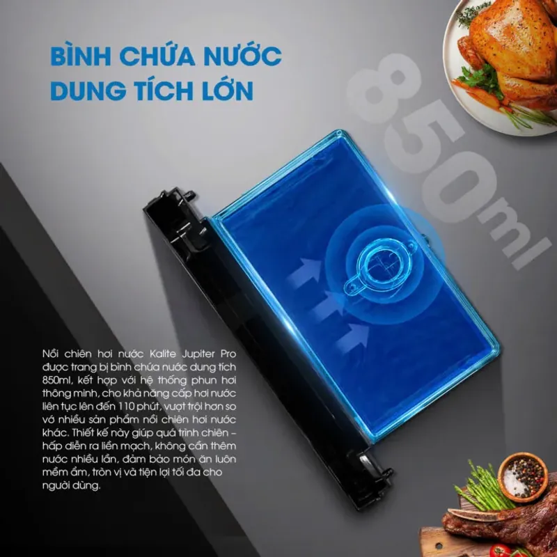 Nồi chiên hơi nước Kalite Jupiter Pro – Công nghệ hơi nước 3S siêu tốc, dung tích lớn 18L 1040513