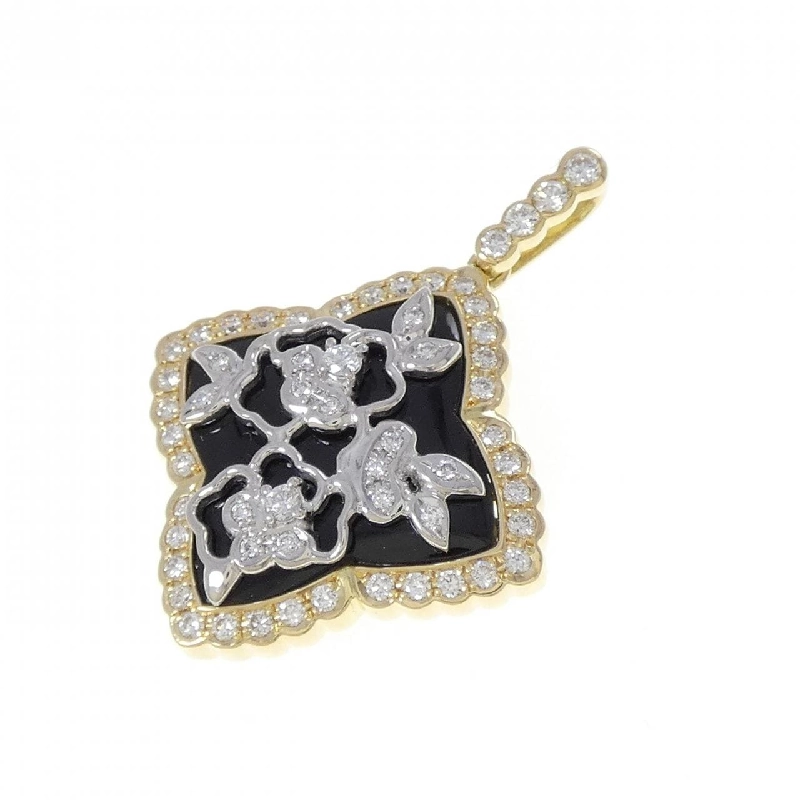 K18YG/PT900 Onyx Pendant - Hàng hiệu Authentic 863163