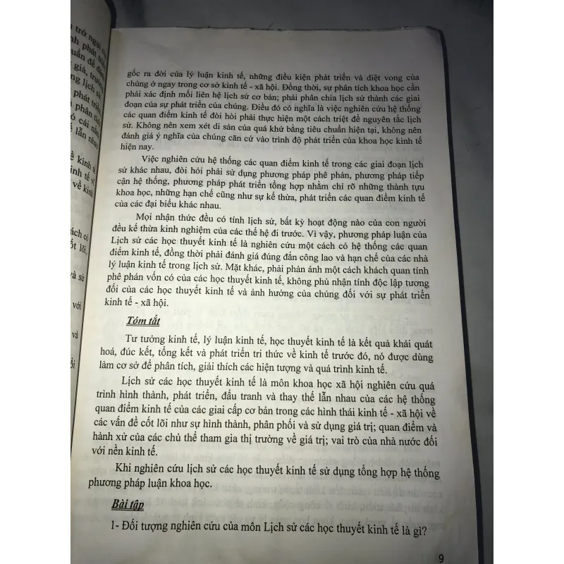 Lịch sử Các học thuyết Kinh tế  762001