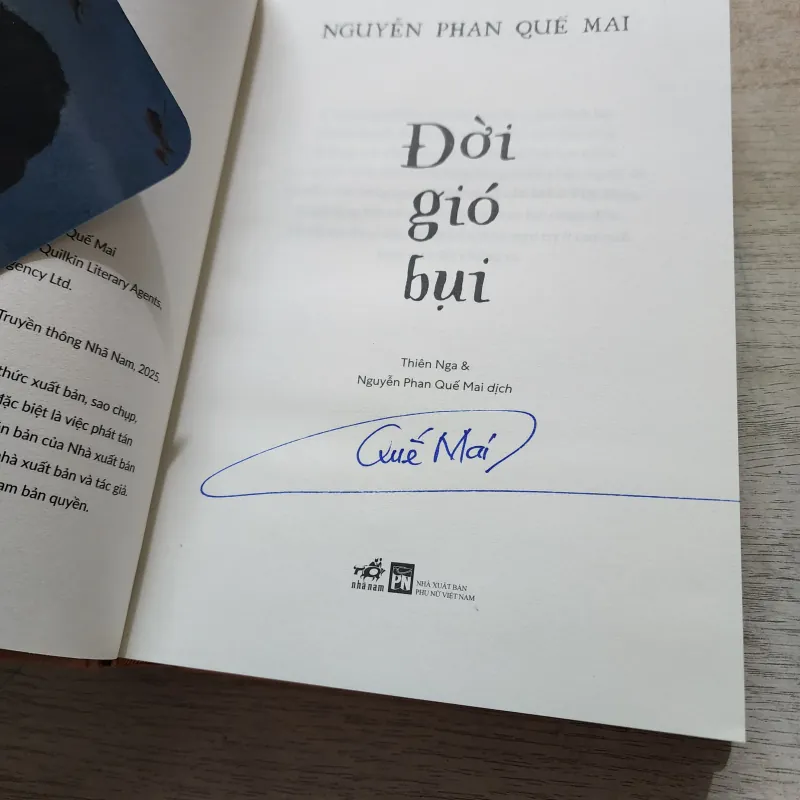 Đời gió bụi | thủ bút nhà văn Nguyễn Phan quế mai | bìa cứng  747570