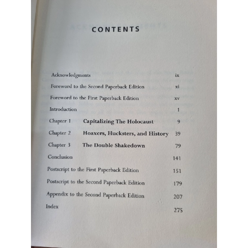 THE HOLOCAUST INDUSTRY : REFLECTION ON THE EXPLOITATION OF JEWISH SUFFERING (2ND EDITION) - NORMAN G. FINKELSTEIN 119984