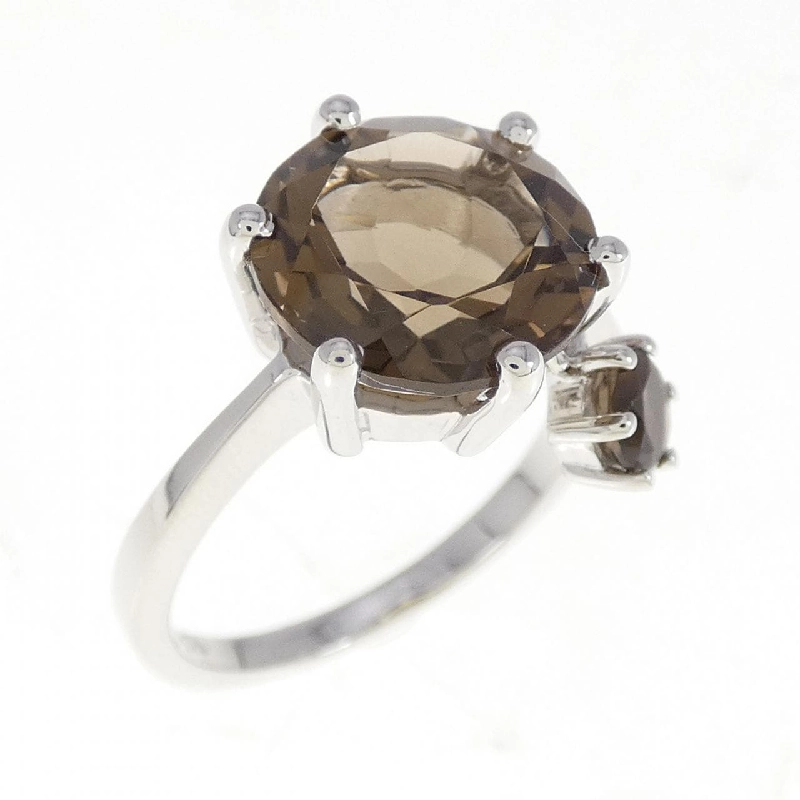 Nhẫn đá quý khói K18WG 671221