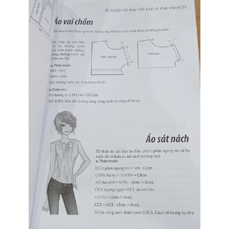 Kỹ thuật cắt may: Căn bản và thời trang - Cẩm Vân 549419