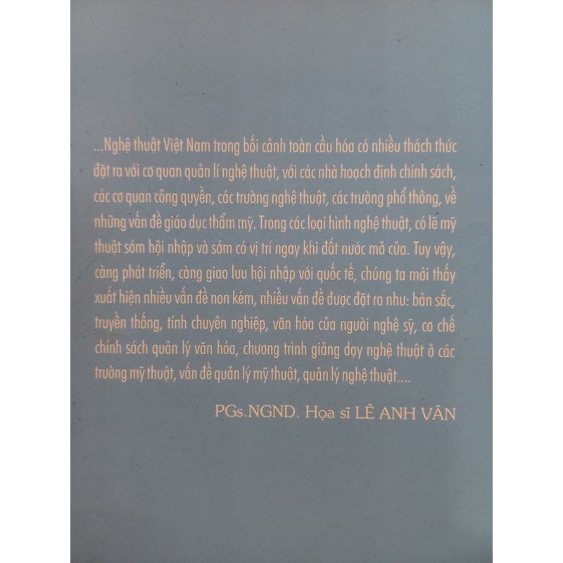 Nghệ thuật Việt Nam trong bối cảnh toàn cầu hóa - Kỷ yếu hội thảo khoa học (sách ảnh màu) 147074
