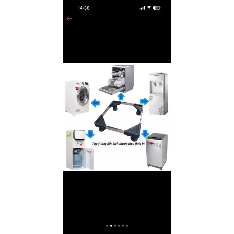 Chân kê máy giặt, tủ lạnh, chân kê chống rung giảm tiếng ồn 932645