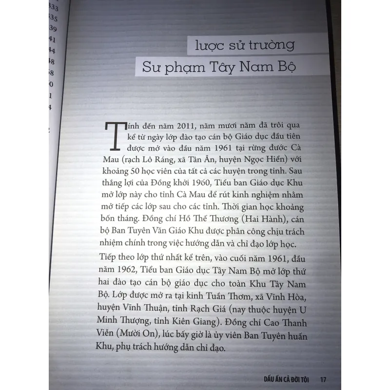 Tập hồi ký Trường Sư phạm Tây Nam Bộ - Dấu ấn cả đởi tôi 708211