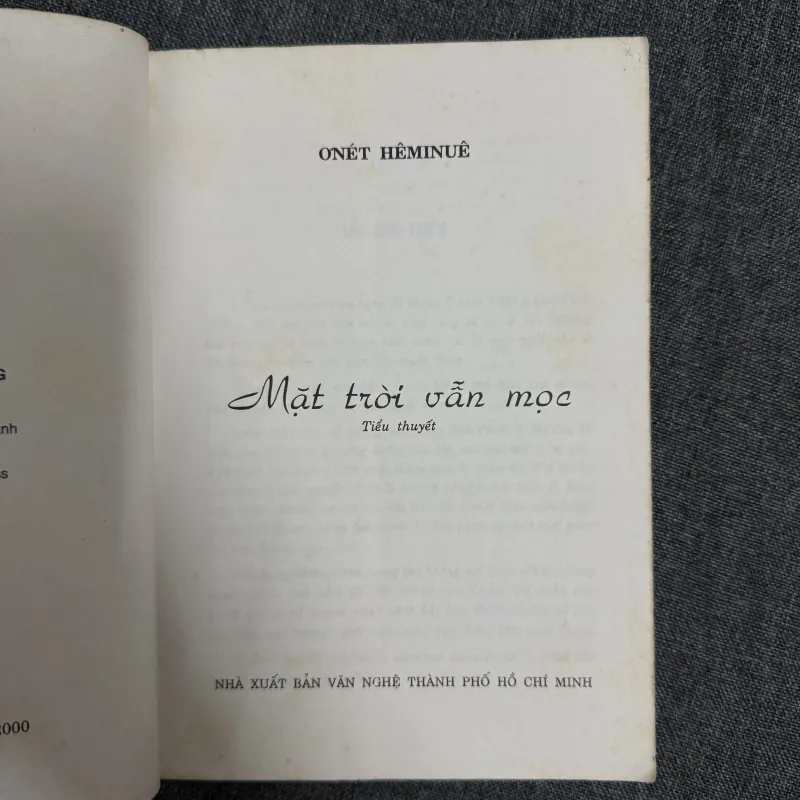 Mặt trời vẫn mọc - Ernest Hemingway 907816