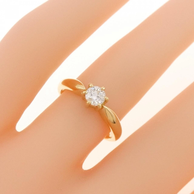 Nhẫn kim cương Solitaire K18YG 0.260CT 670839