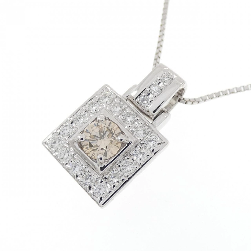 Dây chuyền kim cương K18WG 0.46CT - Hàng hiệu Chính hãng 860963