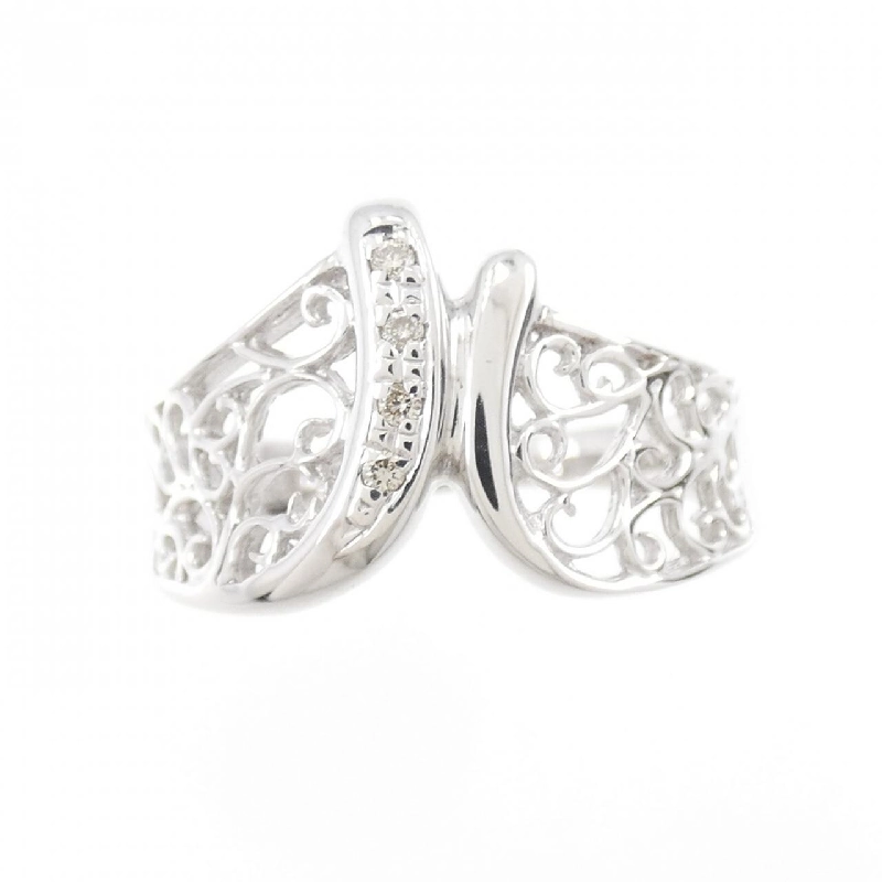 Nhẫn kim cương K18WG 0.03CT - Hàng hiệu Authentic 855100