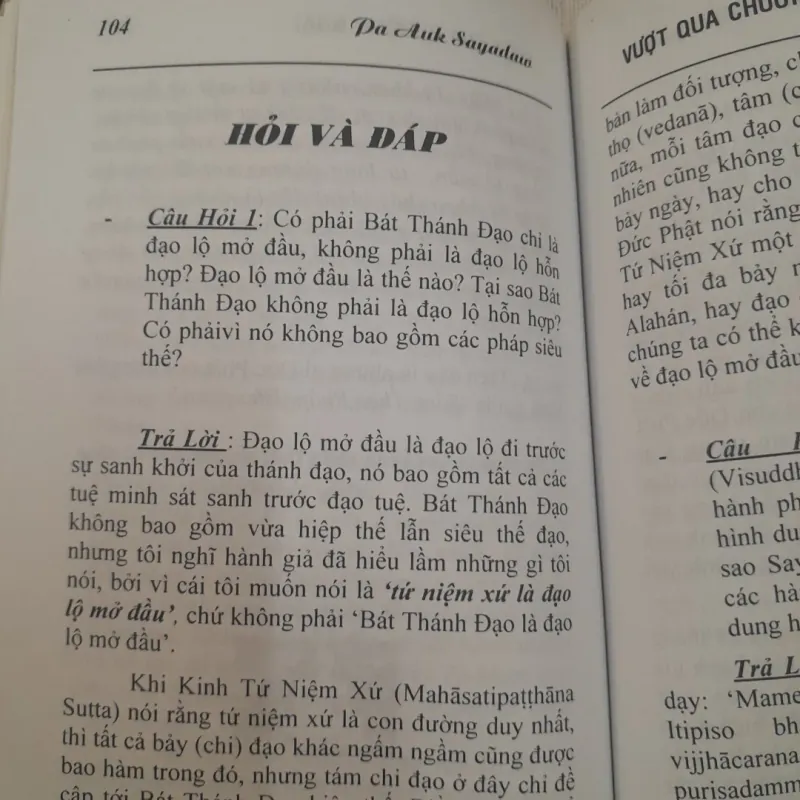 Sách Phật Giáo Nguyên Thủy- VƯỢT QUA CHƯỚNG NGẠI. AUK SAYADAW. ND Tỳ Kheo Pháp Thông 574916