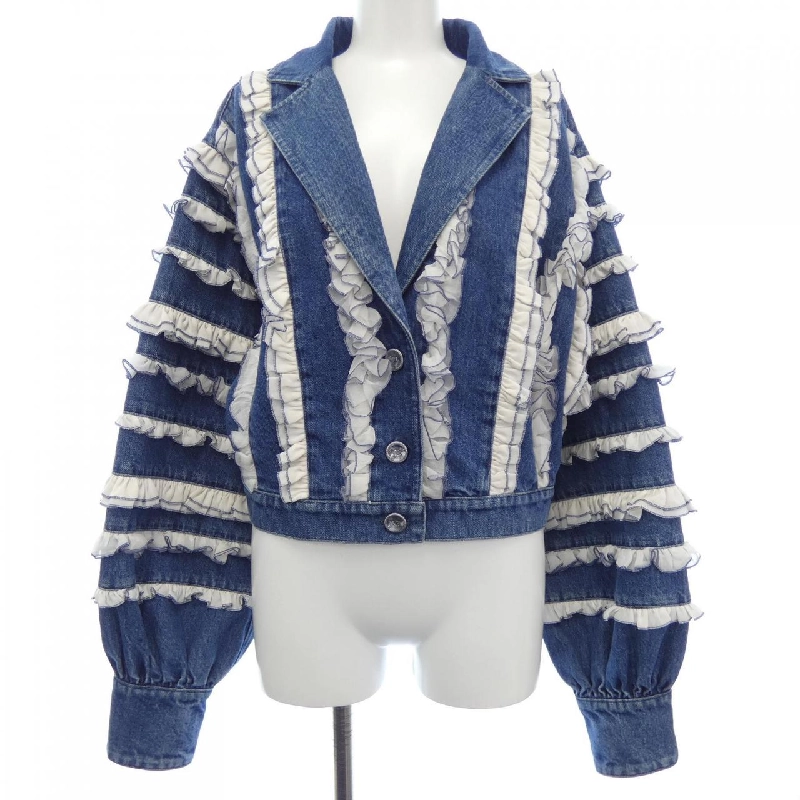 【Khuyến mãi】Áo khoác denim CHANEL 642364