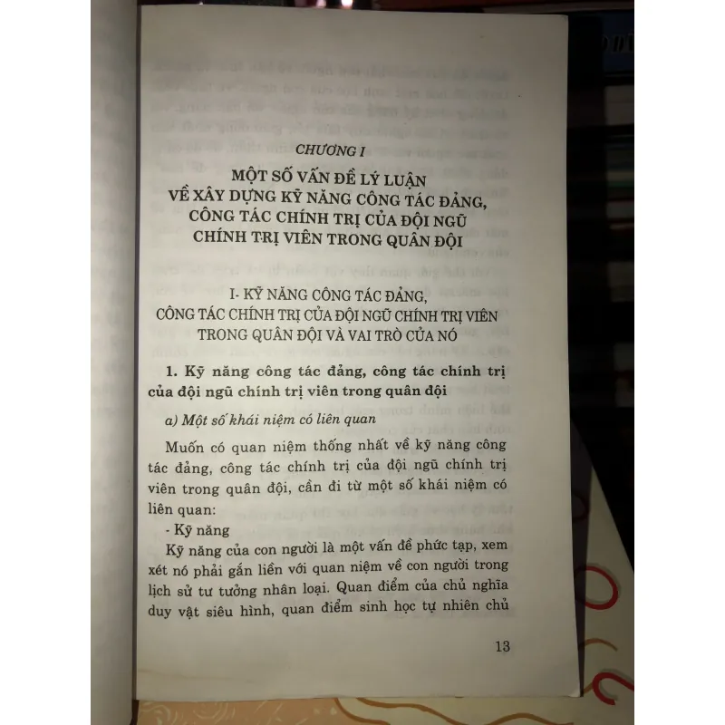 Xây dựng kỹ năng công tác đảng, công tác chính trị của đội ngũ chính trị viên  758851