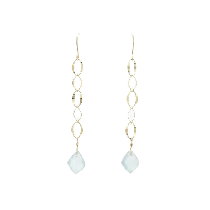 K10YG Aquamarine Bông tai - Hàng hiệu Chính hãng 875835