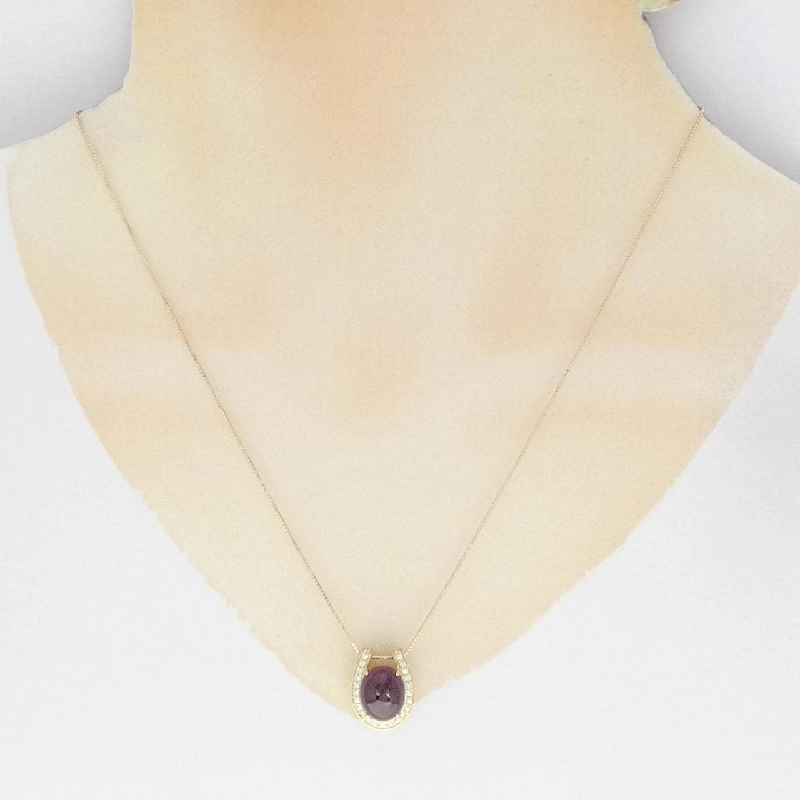 K18YG Garnet Necklace 6.78CT - Hàng hiệu Authentic 862197